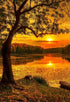 Autumn Evening & Setting Sun